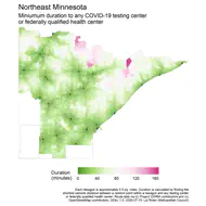 20200715_Northeast Minnesota_duration_map_network_testing_or_federal0.5mi.png