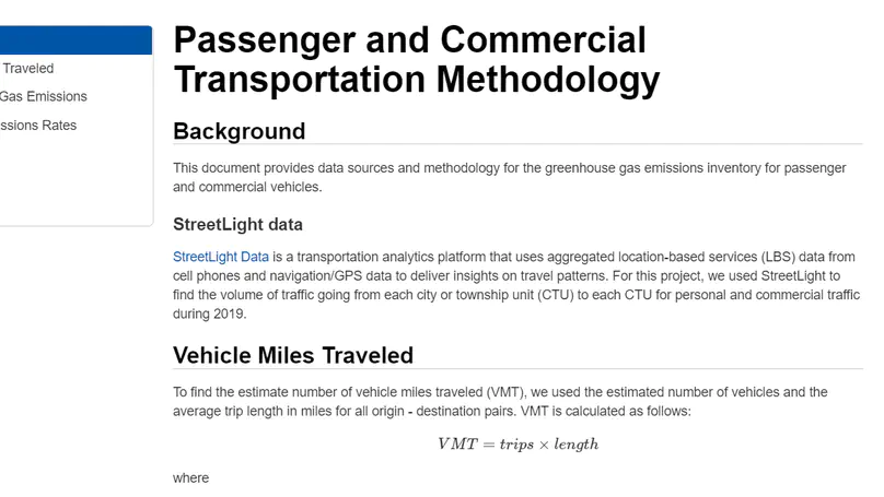 Greenhouse Gas Emissions Inventory