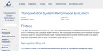 Transportation System Performance Evaluation (TSPE)